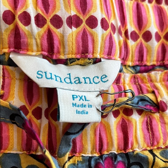 Sundance Pink and Green Patterned Kids Pajama Bottoms - Picture 2 of 3